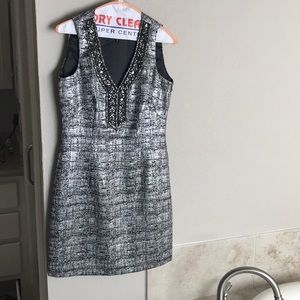 Silver cocktail dress